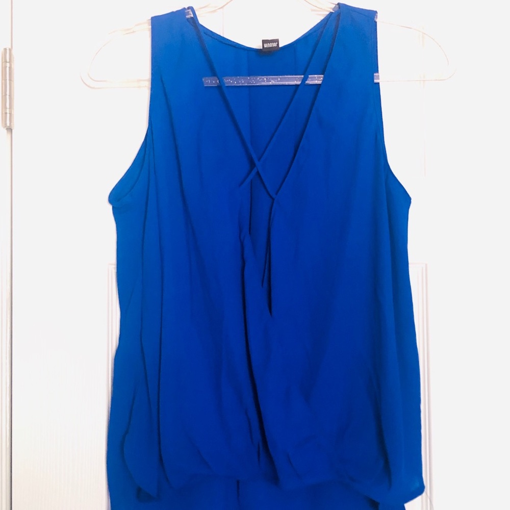 Blue Tank Blouse